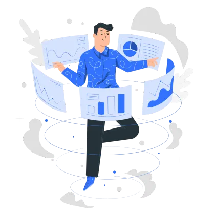 Real-time business analytics dashboard showing booking statistics, revenue tracking, and business performance metrics for strategic planning